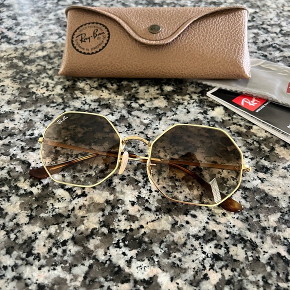 SOLD!!! Ray Ban RB1972 Sunglasses 914751 Sun Glasses Gold NEW 54mm gradient - Picture 2 of 6